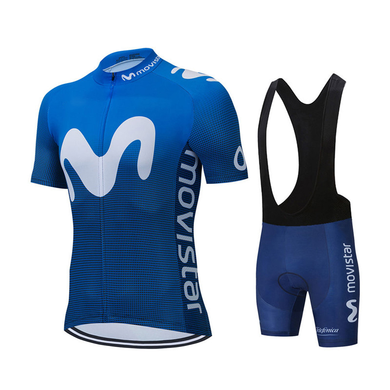 Cycling Gear Logo - Mùa Hè Mới Movistar Đội Đi