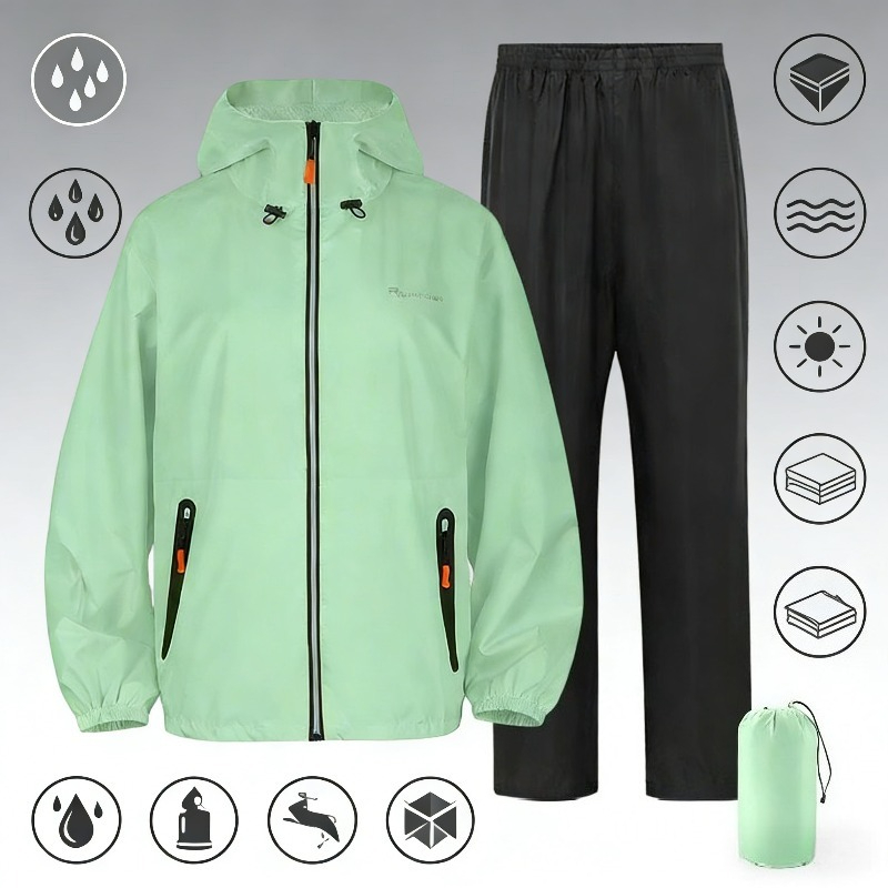Full Body Waterproof Rain Suit - đánh giá và giá Cycling Gear For Men