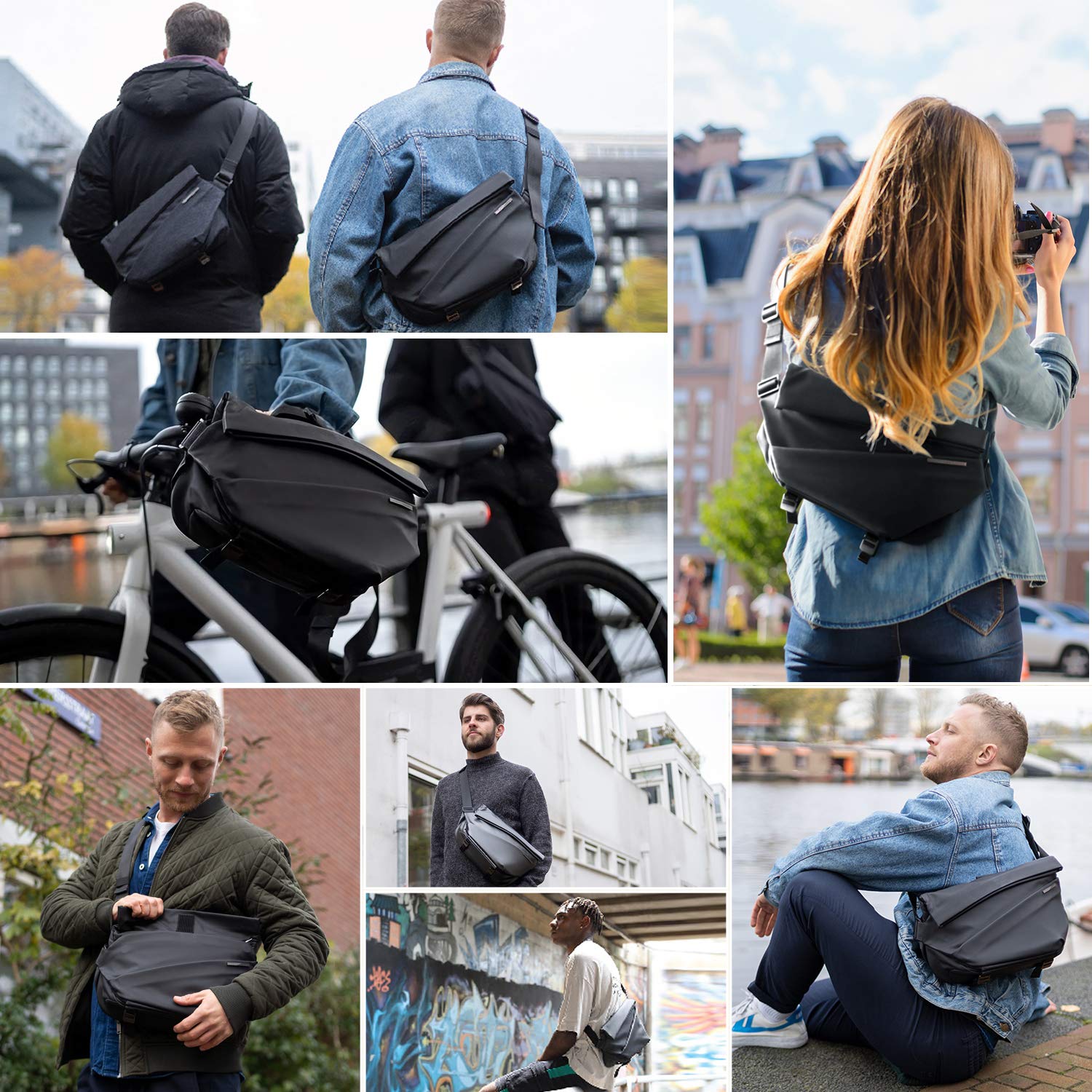 Large Anti-Theft Crossbody Bag - đánh giá và giá Cycling Backpack