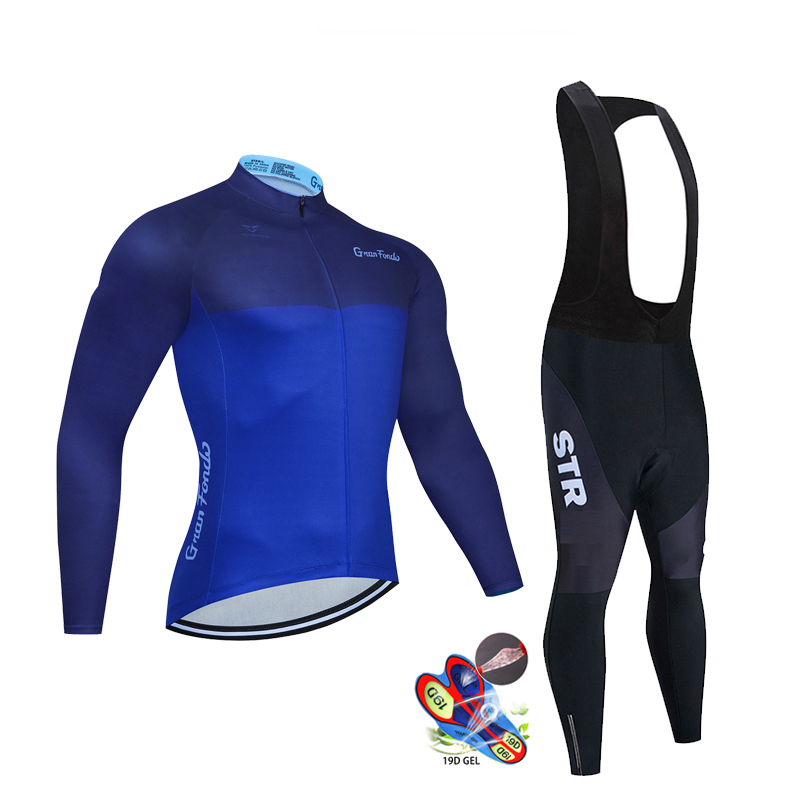 Mùa Thu Đen Bộ Quần Áo Đạp Xe  - đánh giá và giá Cycling Gear Logo