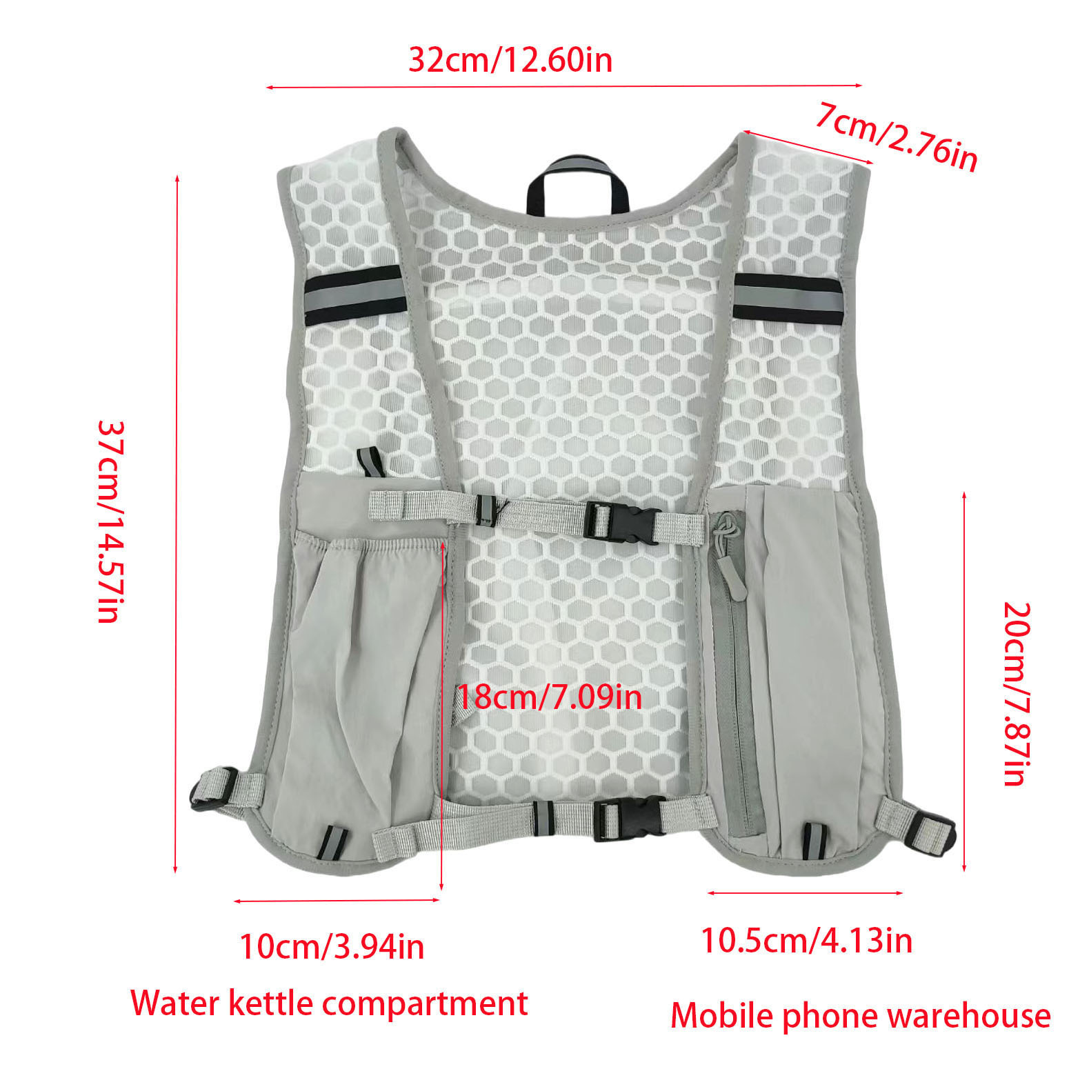 Running Vest Unisex Water-Resi - đánh giá và giá Cycling Backpack