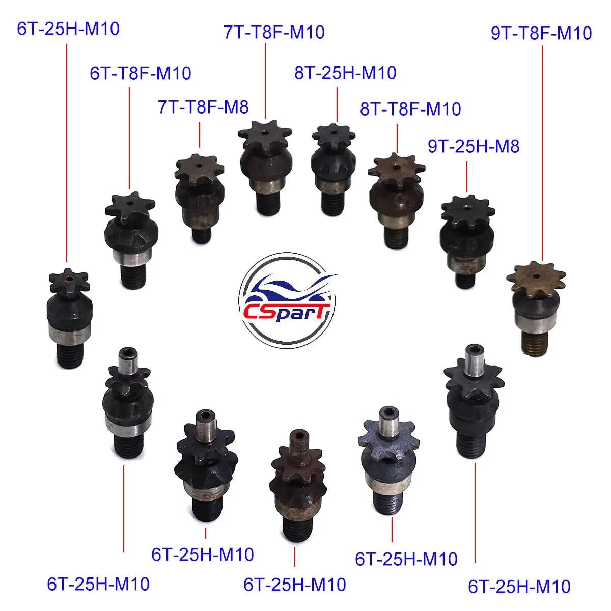 6T 7T 8T 9T 25H T8F M8 M10 Dây - đánh giá và giá Cycling Gear Box