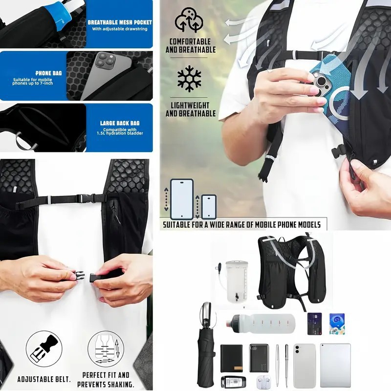 Unisex Running Vest Water-Resi - đánh giá và giá Cycling Backpack