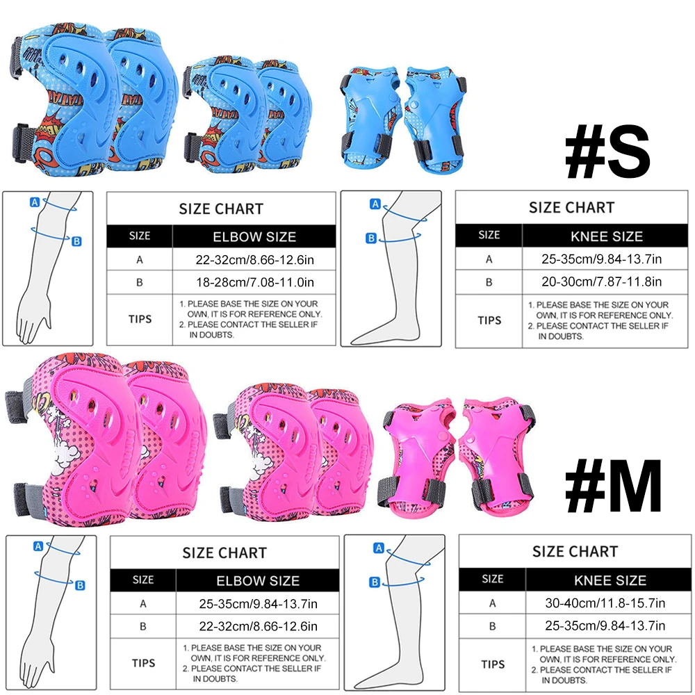 6Pcs Kids Knee Pads and Elbow  - đánh giá và giá Cycling Gear Of The Year
