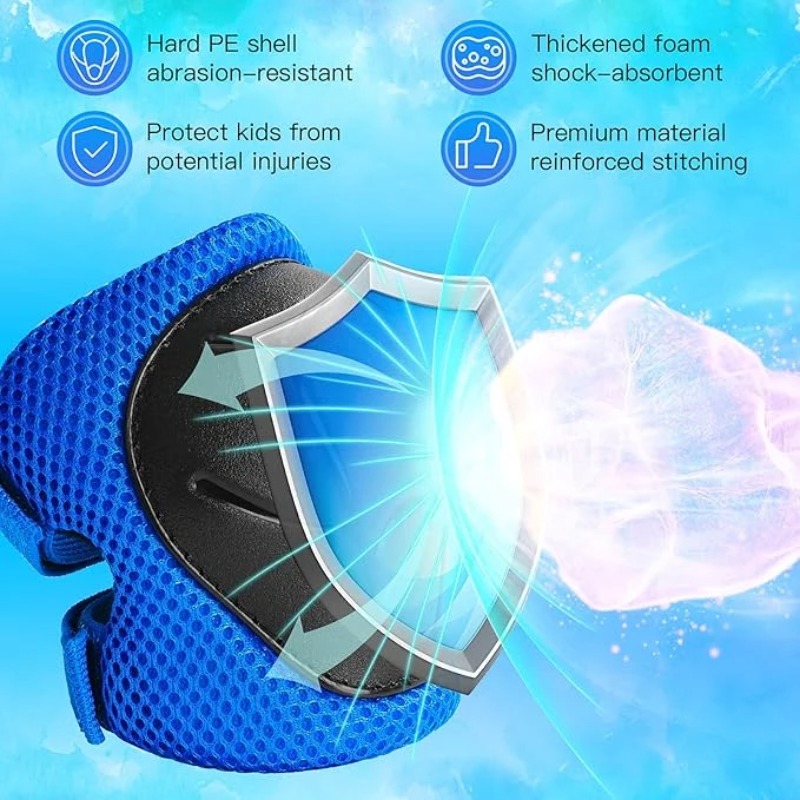 6PCS Kids Protective Gear Set, - đánh giá và giá Cycling Gear Of The Year