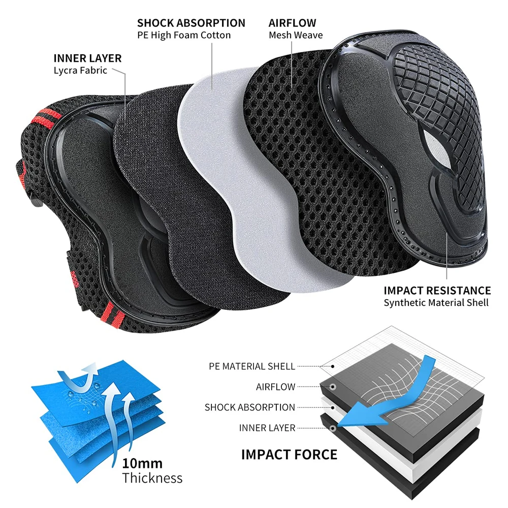 6PCS Youth/Kids Knee Pads Elbo - đánh giá và giá Youth Cycling Gear