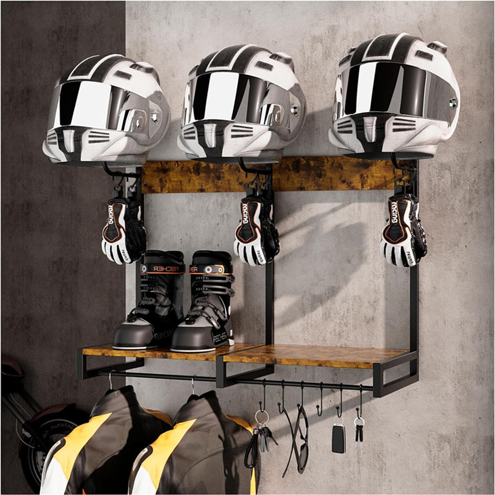 Motorcycle Helmet Holder, Wall - đánh giá và giá Cycling Gear Organiser